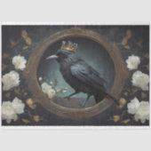 Rustieke  Gotische Crow Decoupage Tissuepapier (Voorkant)