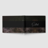 Rustieke Gotische Donkere Achtergrond Huwelijk Gastenboek (Volledig)