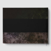 Rustieke Gotische Donkere Achtergrond Huwelijk Gastenboek (Achterkant)