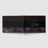 Rustieke Gotische Donkere Achtergrond Huwelijk Gastenboek (Volledig)