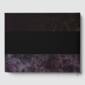 Rustieke Gotische Donkere Achtergrond Huwelijk Gastenboek (Achterkant)