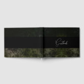 Rustieke Gotische Donkere Achtergrond Huwelijk Gastenboek (Volledig)