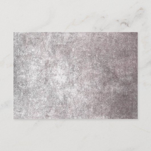 Rustieke Gotische Kleuren Halloween Bruiloft Detai Informatiekaartje (Achterkant)