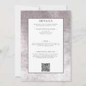 Rustieke Gotische Zwarte Bourgondische Halloween T Kaart (Achterkant)