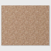 Rustieke Gouden Glitter Verjaardag Cadeaupapier (Vlak)