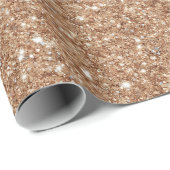Rustieke Gouden Glitter Verjaardag Cadeaupapier (Rol Hoek)