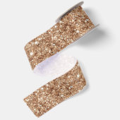 Rustieke Gouden Glitter Verjaardag Satijnen Lint (Achterkant)