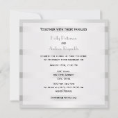 Rustieke gouden Hoefijzers zilveren wht bruiloft Kaart (Achterkant)