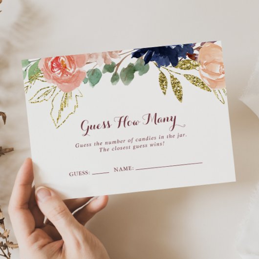 Rustieke gouden kalligrafie raden hoeveel spel Kaa Visitekaartje