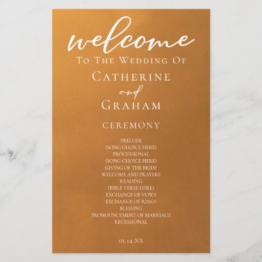 Rustieke Gouden Typografie Eenvoudig Herfst Bruilo (Voorkant)