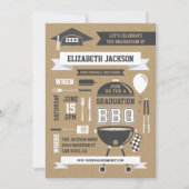 Rustieke Gradiënt BBQ Uitnodiging (Voorkant)