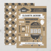 Rustieke Gradiënt BBQ Uitnodiging (Voorkant / Achterkant)