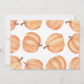 Rustieke Graduation Party Pompoen Waterverf Foto Kaart (Achterkant)