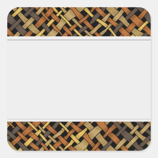 Rustieke Grafische Geweven Burlap Clean Labels (Voorkant)