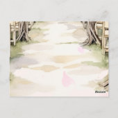 Rustieke Grapevine-geïnspireerde wijnmakerij bruil Briefkaart (Achterkant)