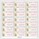 Rustieke Grapevine Wedding Guest Adresetiketten Sticker (Vel)