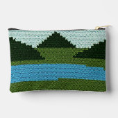 Rustieke Grassland Lake Hills Artisan Haakprint Etui (Achterkant)