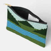 Rustieke Grassland Lake Hills Artisan Haakprint Etui (Open)