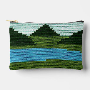 Rustieke Grassland Lake Hills Artisan Haakprint Etui