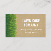 Rustieke grasverzorging gras snijden tuinieren maa visitekaartje (Voorkant)