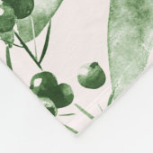 Rustieke Green Holly Drie Foto Collage Vakantie Fleece Deken (Hoek)