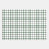 Rustieke Green Plaid Waterverf kerstboom Inpakpapier Vel (Voorkant 2)
