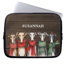 Rustieke Greyhound Honden in Sjaals Laptop Sleeve