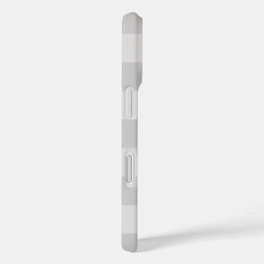 Rustieke Grijze Buffel Check Monogram Case-Mate iPhone Case (Achterkant / Rechts)