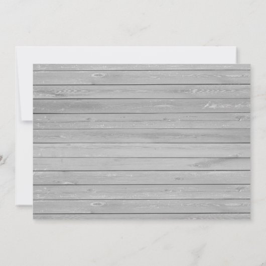 Rustieke grijze hout blush bloesem dank u kaart (Achterkant)