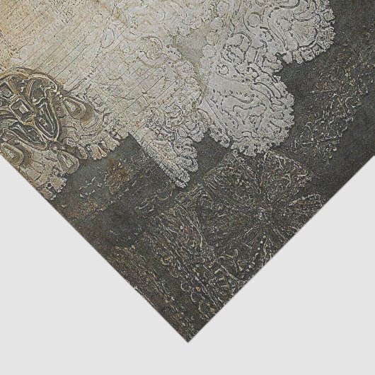  rustieke grijze kant noodlijdende decoupage tissuepapier (Detail)