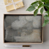 rustieke grijze kant noodlijdende decoupage tissuepapier (Geschenk)