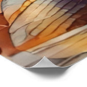 Rustieke Grijze Waterverf Zeemeermin Poster (Hoek)