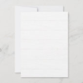 Rustieke groen bruiloft RSVP Kaart Response Kaart (Achterkant)