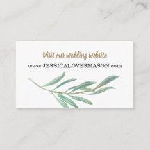 Rustieke groen bruiloft website invoegen Kaart