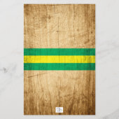 Rustieke Groen Gele Tractor Baby shower Invitation (Achterkant)