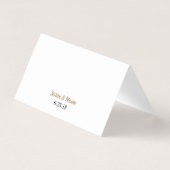 Rustieke groen gevouwen plaats kaarten (Achterkant)