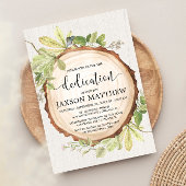 Rustieke groen hout toewijding kaart