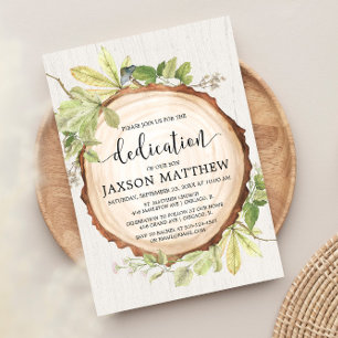 Rustieke groen hout toewijding kaart