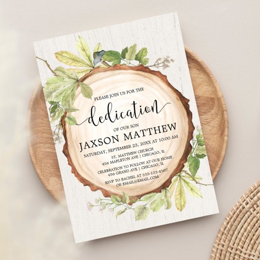 Rustieke groen hout toewijding kaart