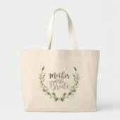 Rustieke groen wijnstok moeder van de bruid grote tote bag (Voorkant)