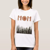 Rustieke Groene Bomen Mam T-shirt (Voorkant)