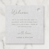 Rustieke groene bos bruiloft Favor Labels (Achterkant)