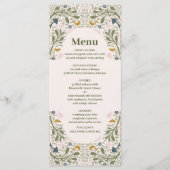 Rustieke groene bossen Fern bruiloft Menu (Voorkant)