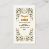 Rustieke groene bossen Varen Luier Raffle Informatiekaartje (Voorkant)
