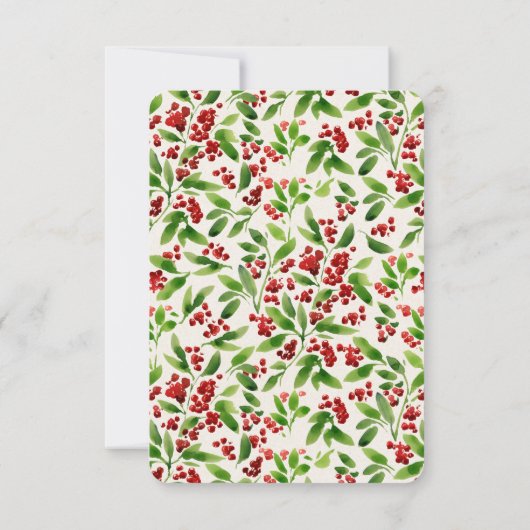 Rustieke Groene Botanische Bruiloft RSVP met QR Co (Achterkant)