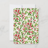 Rustieke Groene Botanische Bruiloft RSVP met QR Co Kaartje (Achterkant)