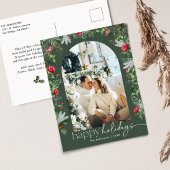 Rustieke groene botanische gebladerte boog 1Photo  Briefkaart