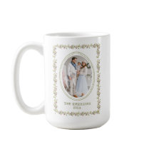 Rustieke groene botanische kerst mok