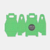 Rustieke Groene Burlap Chalkboard Bruiloft Bedankdoosjes (Uitgevouwen)