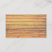 Rustieke groene cirkelzaag houtbewerking dubbele n visitekaartje (Achterkant)